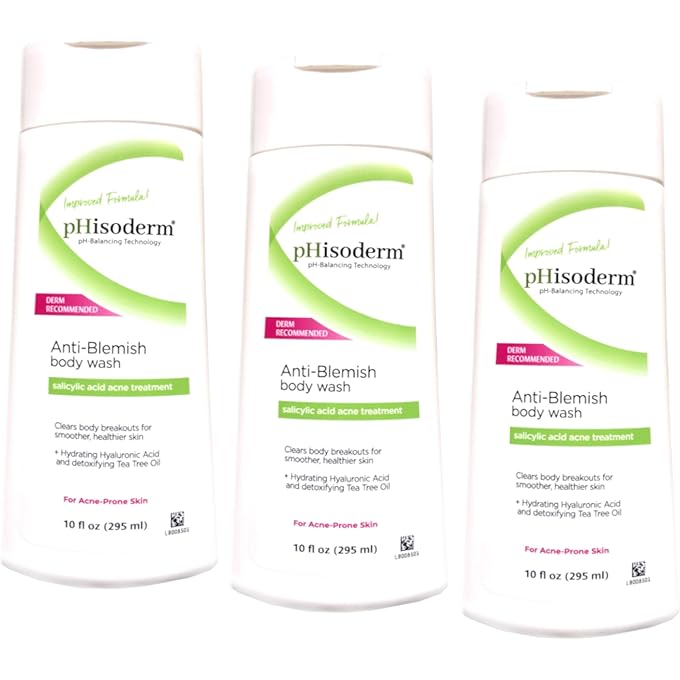 pHisoderm Anti-Blemish Body Wash 10 oz (Pack of 3) - Image 1
